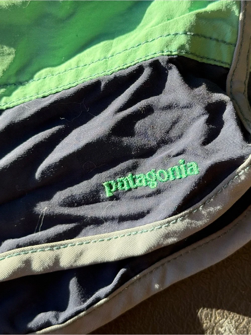 PATAGONIA Grey/Blue, Green, Dark Blue Colorblock Shorts